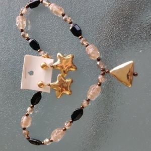 Handmade glass & bead set #246